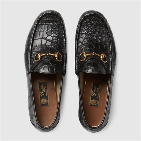 gucci alligator|gucci crocodile loafers.